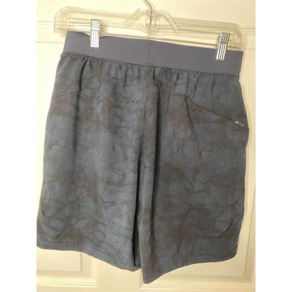 VRST Mens Stealth 7” Inch Run Shorts S Navy Abstract Size Zip Pocket Lined - Picture 2 of 5